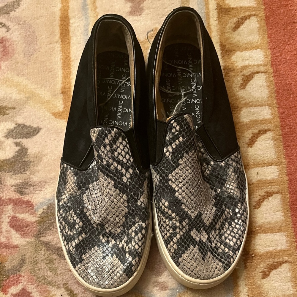 Vionic Splendid Midi Snake Print Loafer Suede - image 1